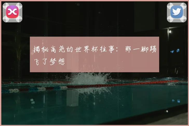 揭秘高尧的世界杯往事：那一脚踢飞了梦想