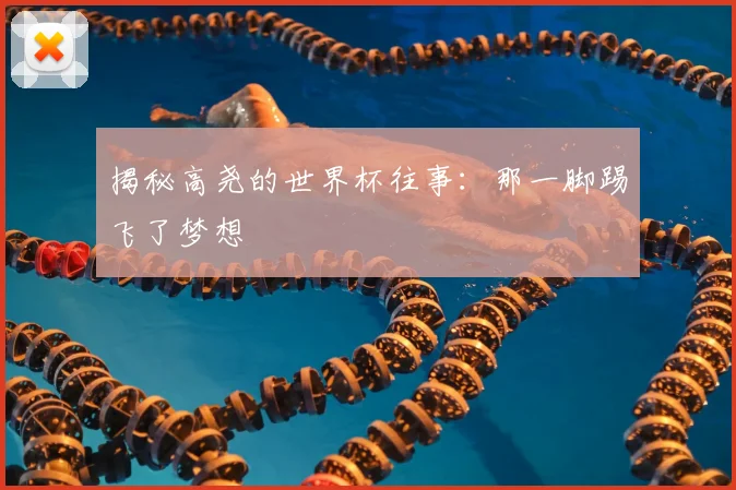 揭秘高尧的世界杯往事：那一脚踢飞了梦想