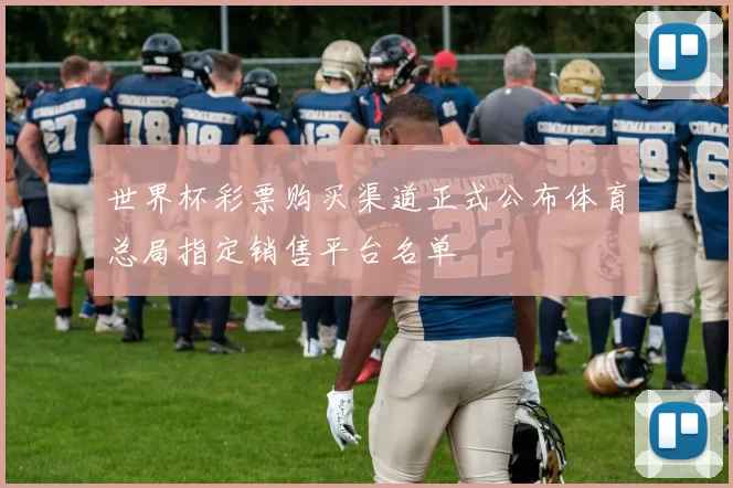 世界杯彩票购买渠道正式公布体育总局指定销售平台名单